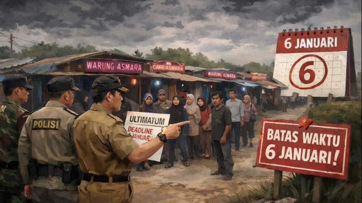 17 Warung Asmara di Kikim Barat Diberi Deadline Hingga 6 Januari, Berani Membangkang?