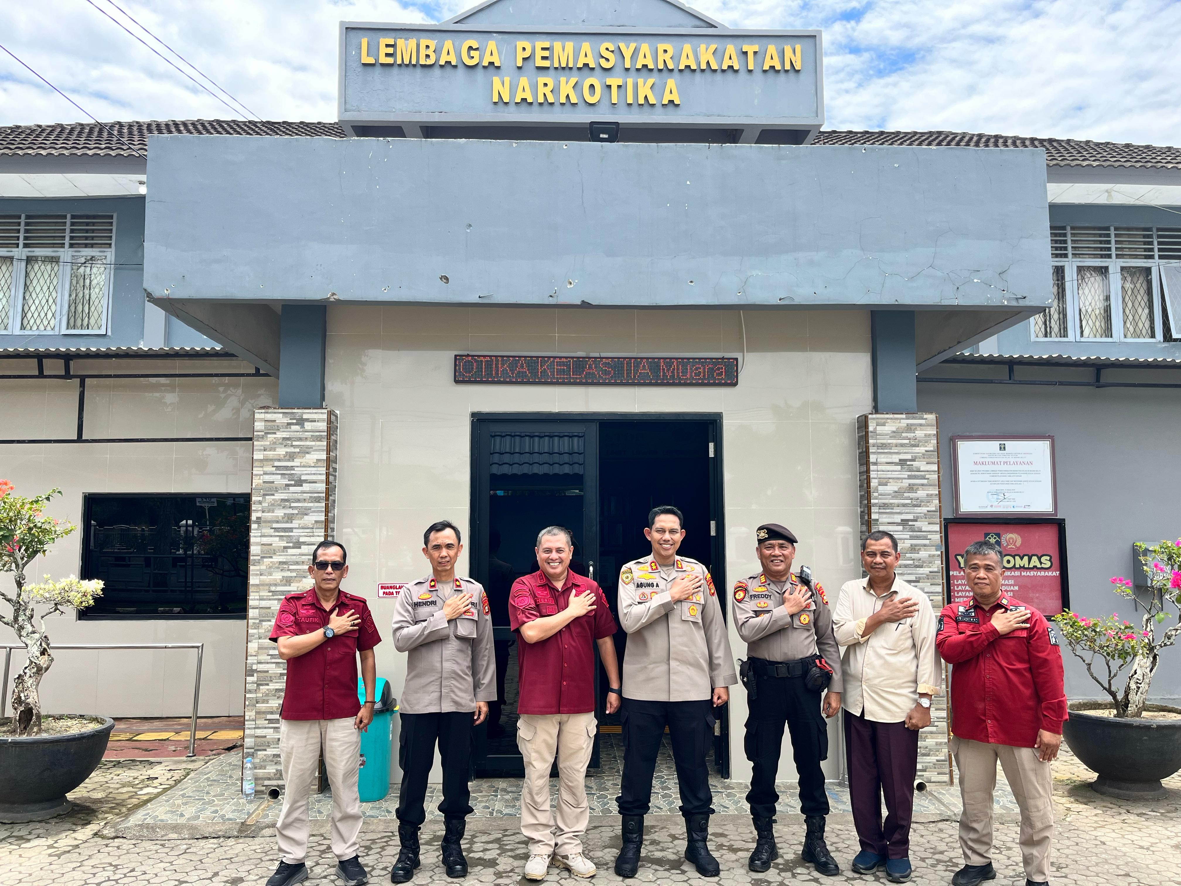 Kapolres Musi Rawas Kunker ke Lapas Narkotika Kelas II A Muara Beliti