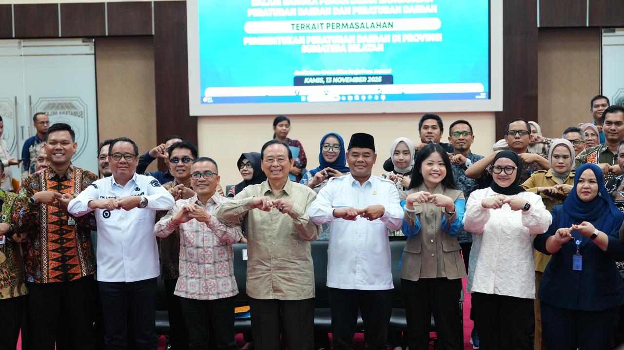 BULD DPD RI Dorong Evaluasi Kualitas Perda di Sumsel, Pondasi Pelaksanaan Otonomi Daerah yang Sehat