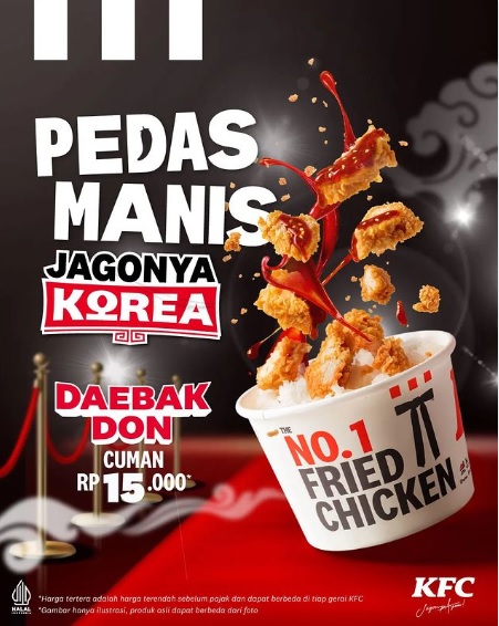 Cukup Bayar Rp15.000an Dapat Seporsi Nasi Ayam Ala Korea Tunggu Apalagi? Yuk Langsung ke Outlet KFC Terdekat,