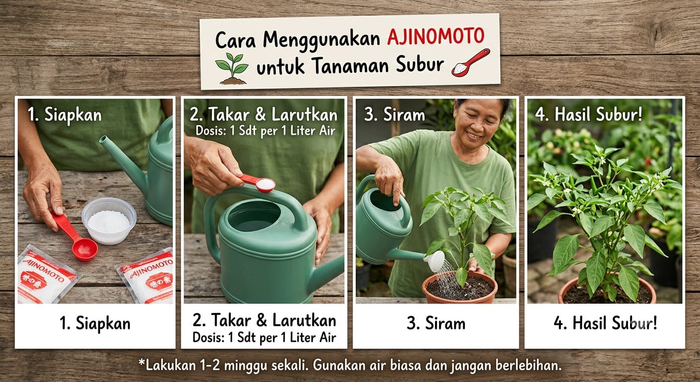 Cukup Tabur Satu Bahan Dapur Ini, Tanaman Langsung Berbuah Lebat dan Daun Menghijau