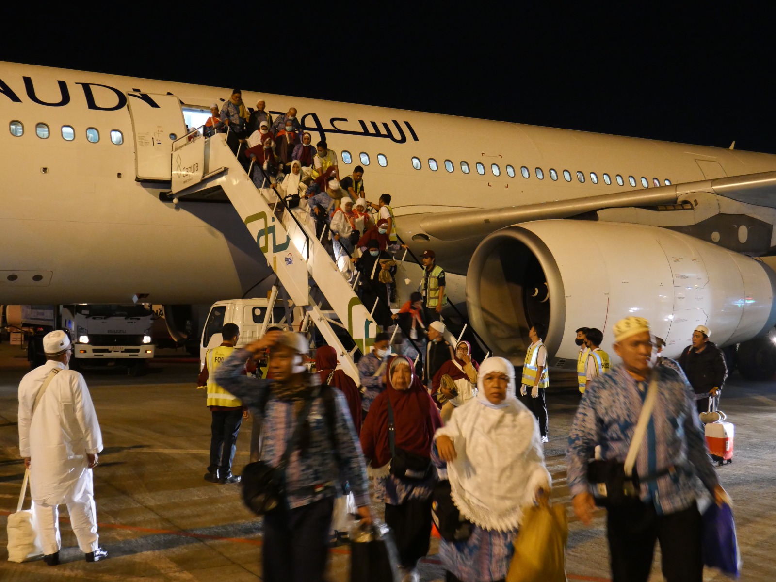 Jemaah Haji Kloter 2 Palembang tiba di Bandara SMB II, Satu Jemaah Masih Dirawat di Mekkah