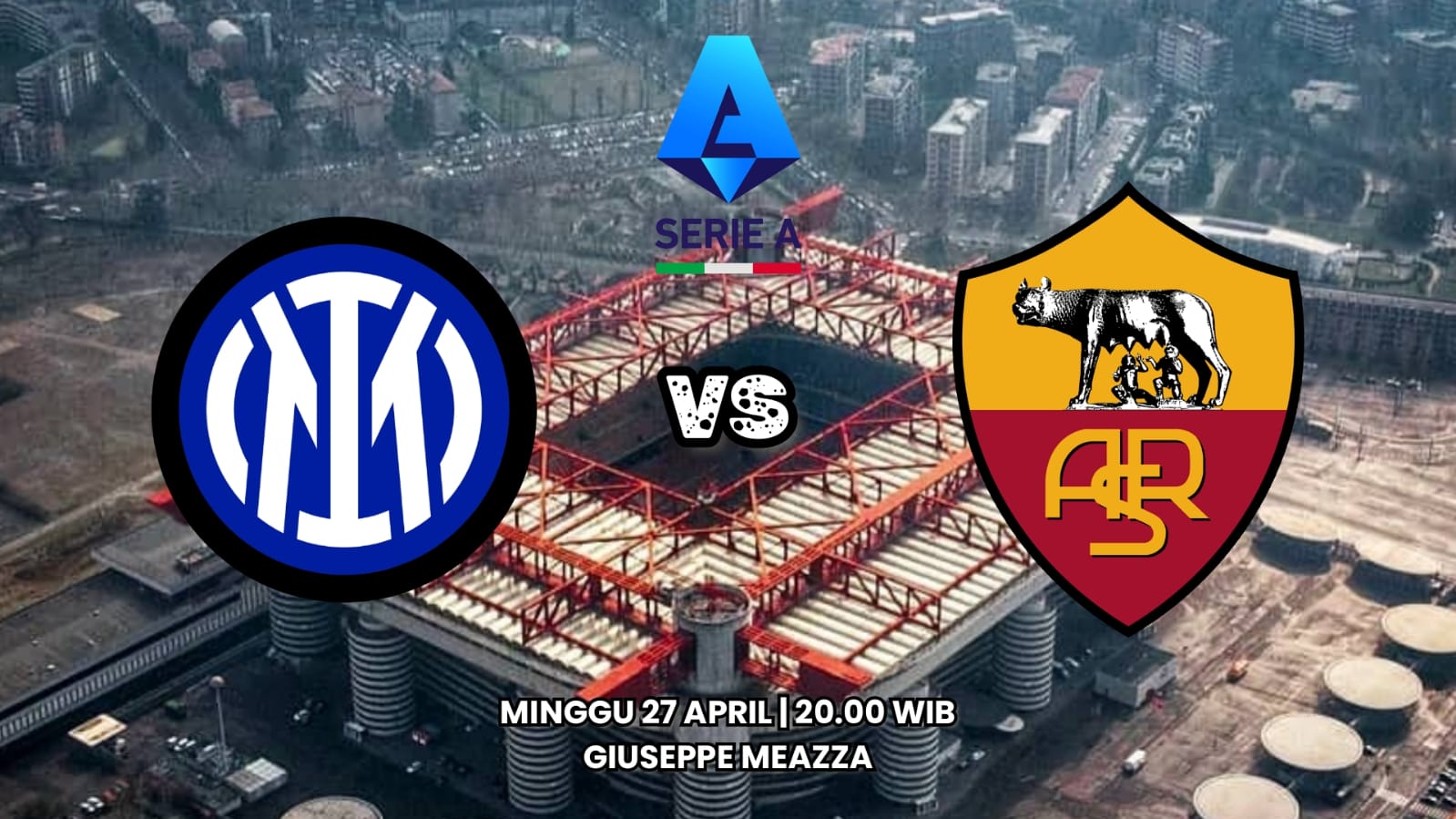Prediksi Inter vs Roma - Preview Liga Serie A, Kabar Tim dan Susunan Pemain