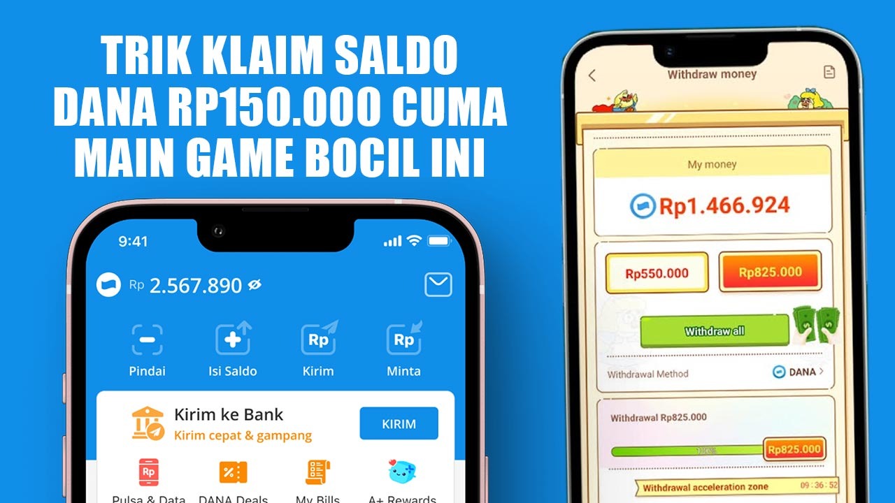 Trik Klaim Saldo DANA Rp150.000 yang Belum Banyak Orang Tahu, Mainkan Game Bocil Ini! 