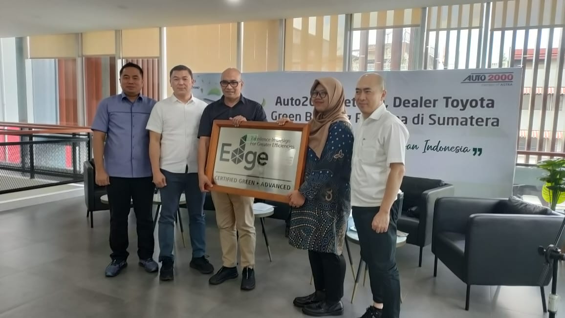 Auto2000 Veteran Raih Sertifikasi Green Building EDGE Advance, Dealer Ramah Lingkungan Pertama di Sumatera