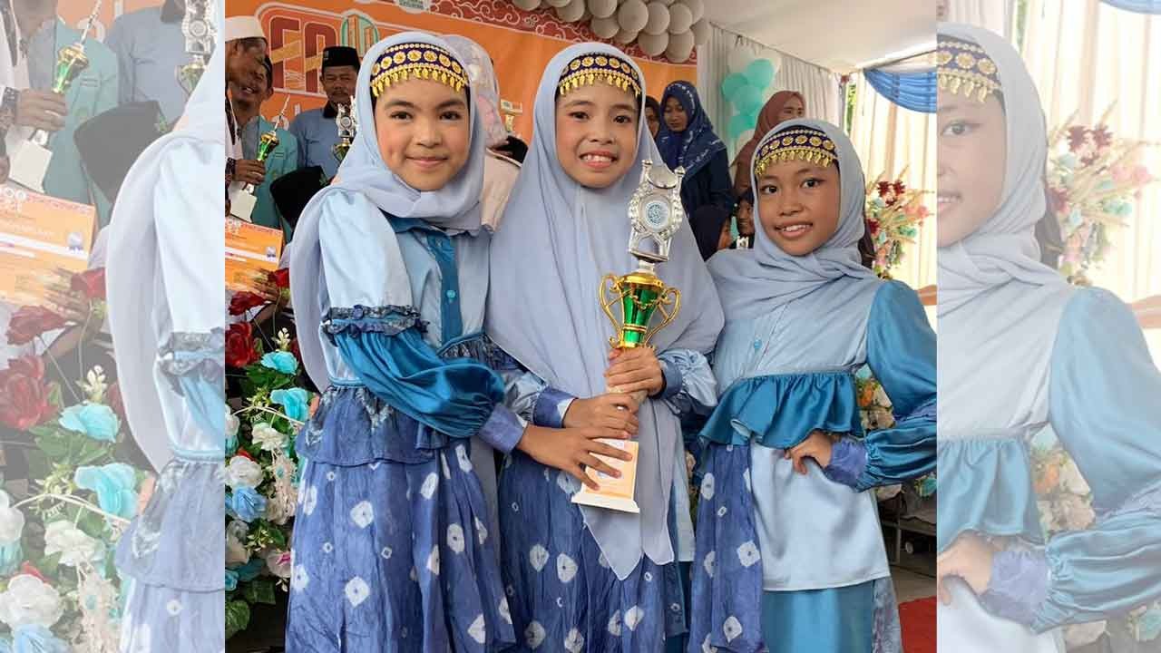 Trio XINARAN Harumkan Nama Kota Palembang di Festival Anak Sholeh XII Provinsi Sumatera Selatan 2024