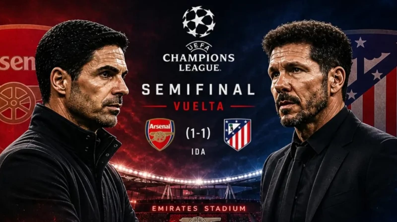 Arsenal vs Atletico Madrid: Babak Penentu Leg Kedua Semifinal Liga Champions