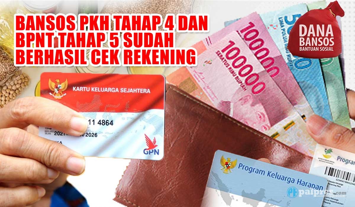 Bansos PKH Tahap 4 dan BPNT Tahap 5 Sudah Berhasil Cek Rekening, Siap-siap Dana Bantuan Cair di Tanggal Ini