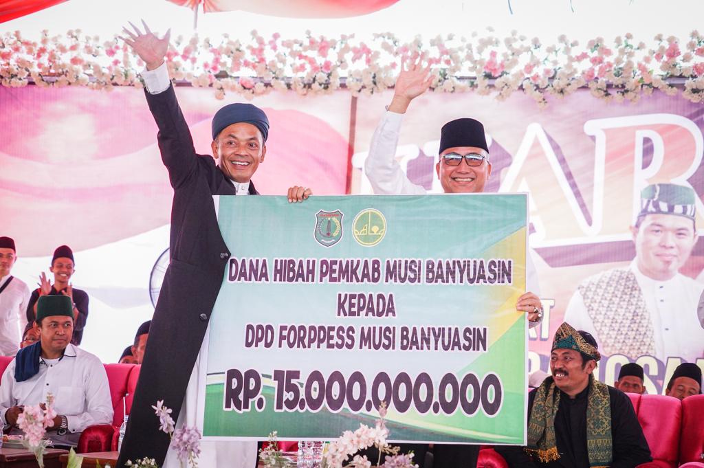 Alhamdullilah, Puncak Hari Santri, Pj Bupati Hadiahkan Rp15 Miliar untuk Ponpes Se-Muba