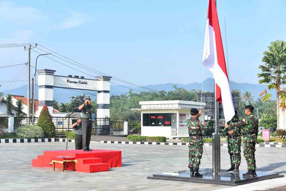 Pusdiklat Bela Negara Badiklat Kemhan RI Gelar Upacara 17-an