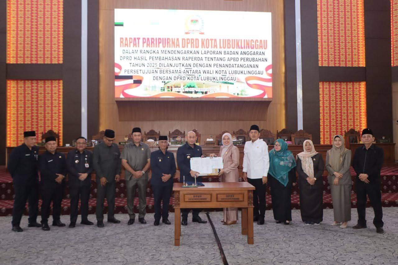 DPRD Kota Lubuklinggau Setujui Raperda APBD Perubahan menjadi APBD Perubahan  ‎
