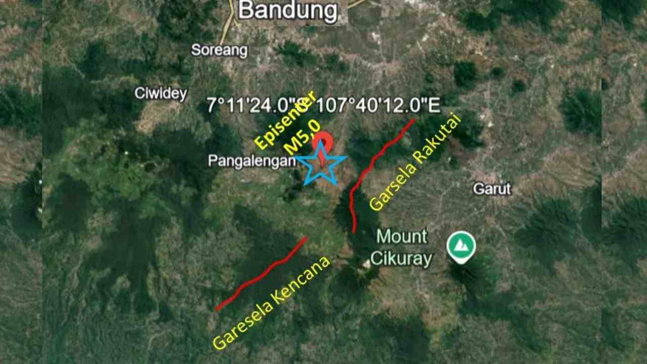 Gempa Susulan Terjadi di Bandung dan Garut, Getarannya Dirasakan Warga, Segini Kekuatannya