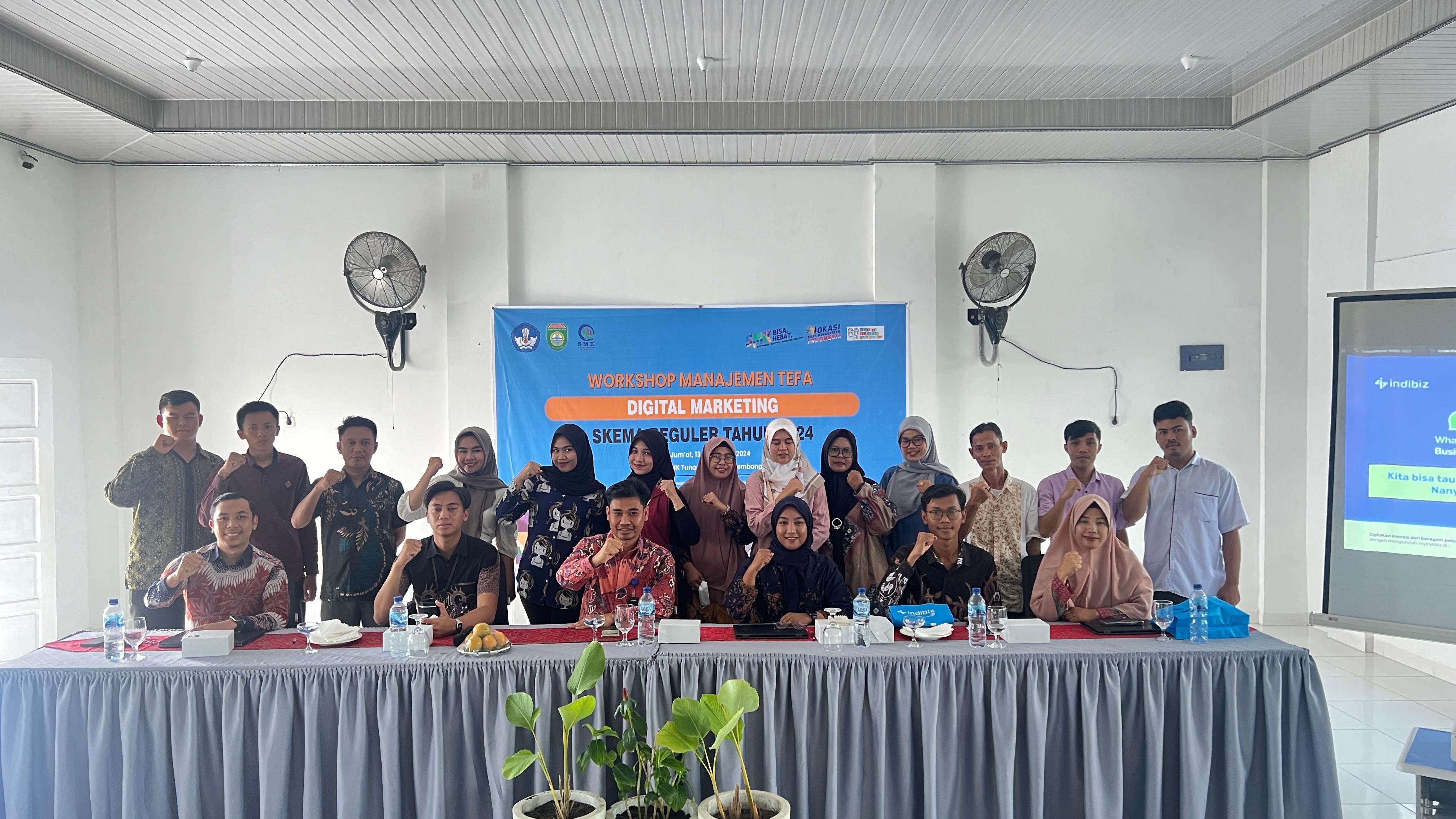 Telkom Dukung Teaching Factory, Berikan Panduan Model Pembelajaran Inovatif di SMK Tunas Harapan Palembang