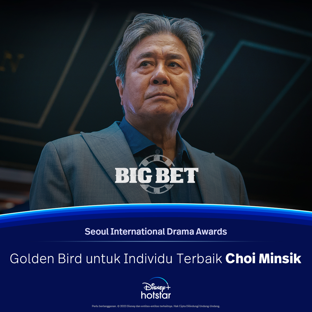 Pemeran Utama Drama Big Bet Choi Minsik Raih Pengharagaan Golden Bird Prize Seoul International Drama Awards