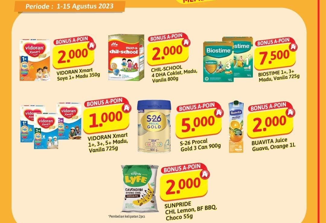 Katalog Promo Bonus Poin Member Alfamidi, Beli S26 Procal Gold Dapat Poin Hingga 5.000