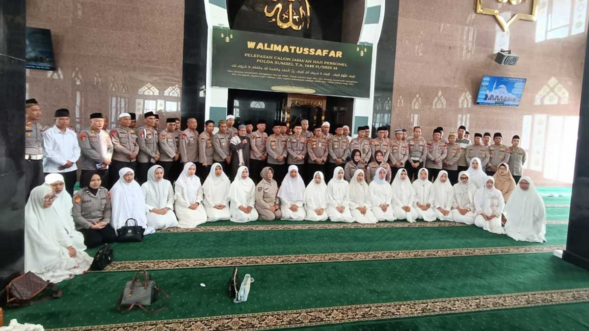 Kapolda Sumsel Lepas 44 Personel ke Tanah Suci, Ini Pesan Khusus