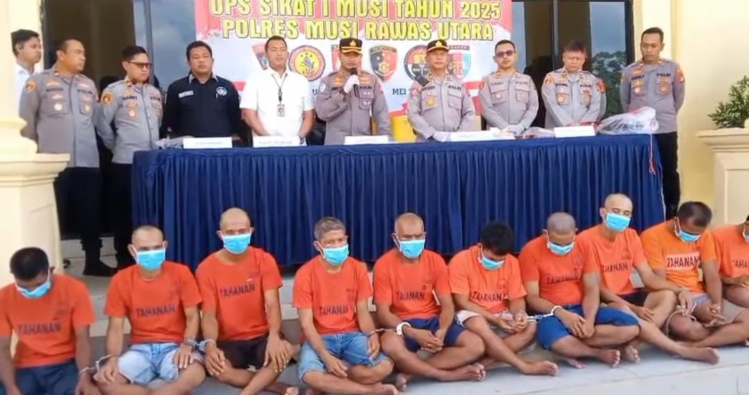 Polres Muratara Ungkap Hasil Giat Operasi Sikat Musi I Tahun 2025