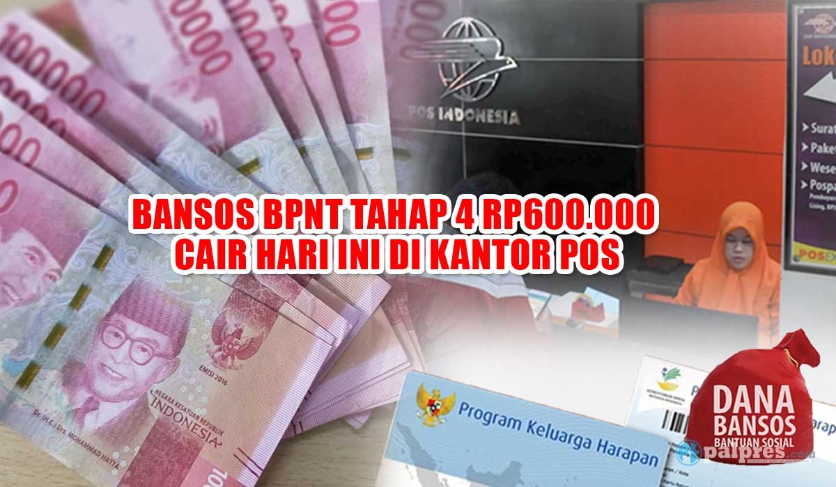 Rezeki Oktober! Bansos BPNT Rp600.000 Cair Hari Ini di Kantor Pos, Ini Daftar Penerimanya 