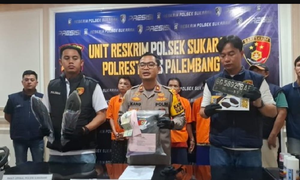 SIGAP! Sindikat Curanmor Modus Patah Setang Meresahkan Warga Palembang, Kini Sudah Diringkus Polisi