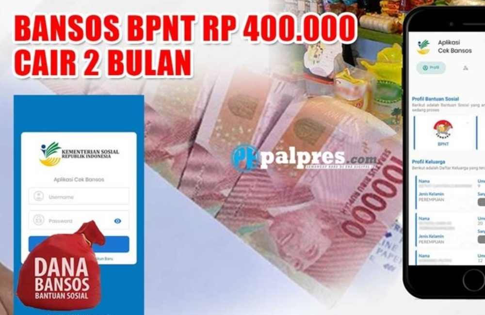 INFO RESMI! Bansos BPNT Sembako Rp400.000 Mulai Cair Ke Bank dan Daerah Ini