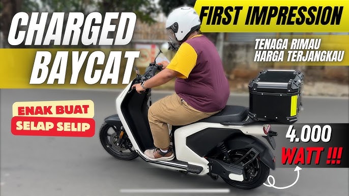 Motor Listrik Charged Baycat, Harga Terjangkau dengan Jarak Tempuh Bisa 170 Km