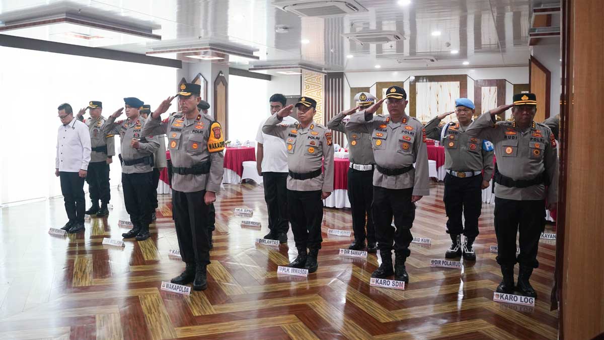 Wakapolda Sumsel Ikuti Upacara Pemuliaan Tribrata Secara Virtual