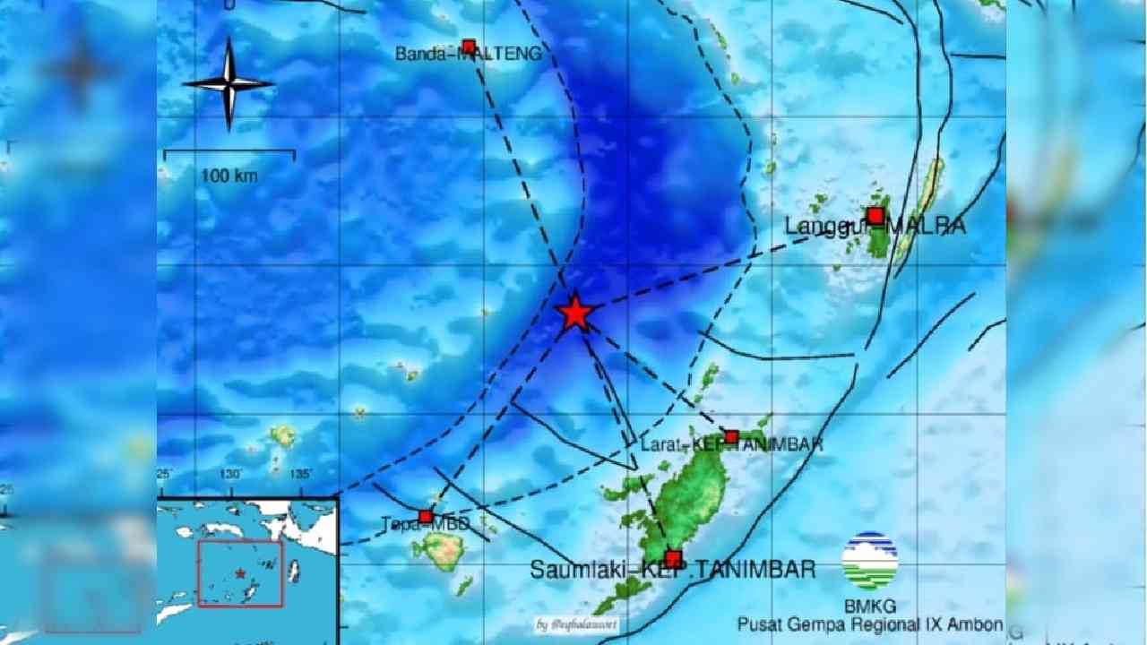 Gempa Siang Ini Guncang Kepulauan Tanimbar Maluku, Cek Kedalaman Episentrum dan Kekuatannya