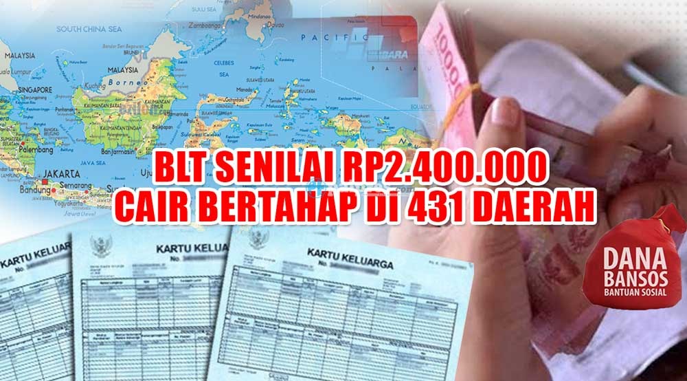 HORE! BLT Senilai Rp2.400.000 Cair Bertahap di 431 Daerah, Buruan Cek Namamu Cekbansos.kemensos.go.id