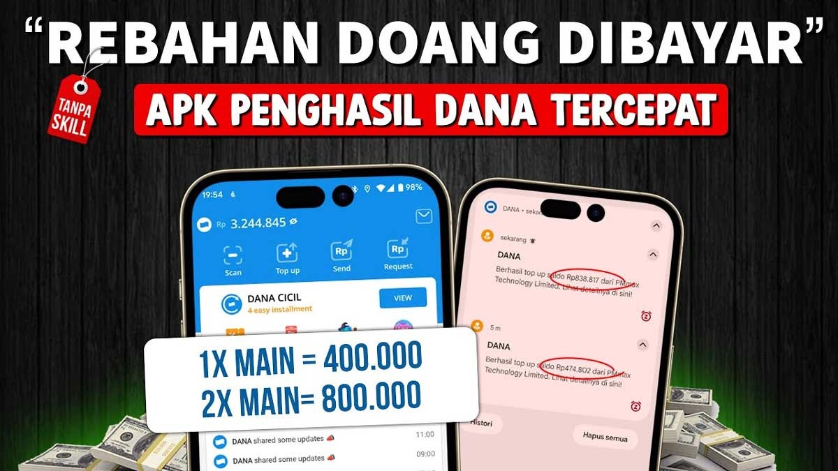 Gak Perlu Kerja Keras, Santuy di Rumah 5 Hari Bisa Raup Saldo DANA Rp2 Juta, Ini Langkahnya!