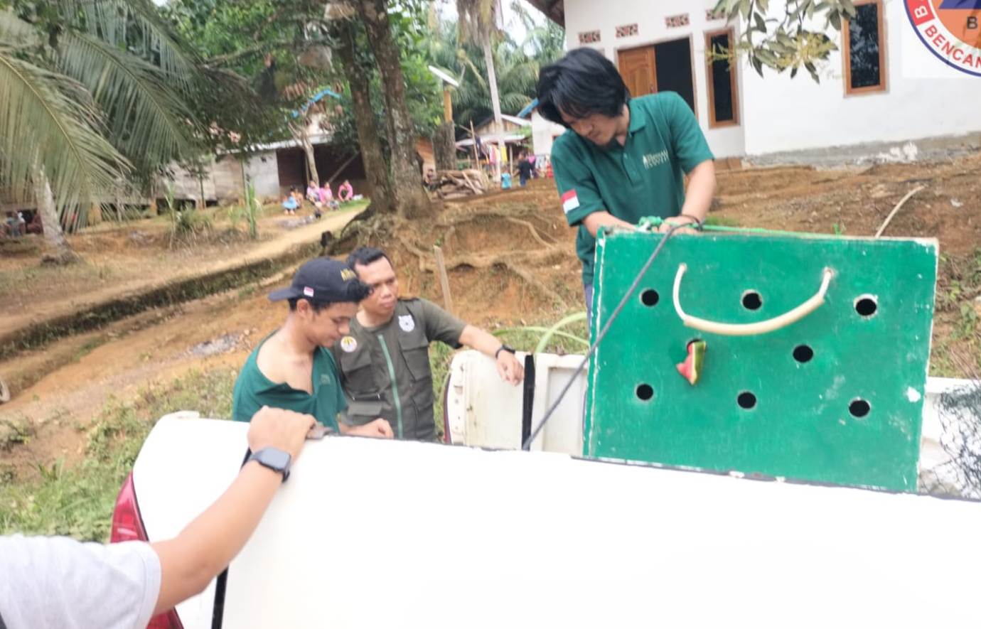 Tim BPBD Muba Selamatkan Hewan Langka di Kecamatan Sungai Keruh, Apa Ya?