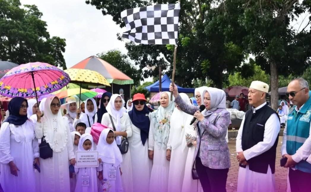 Ratusan Anak PAUD Se Kabupaten Musi Rawas Ikuti Latihan Manasik Haji di Taman Beregam