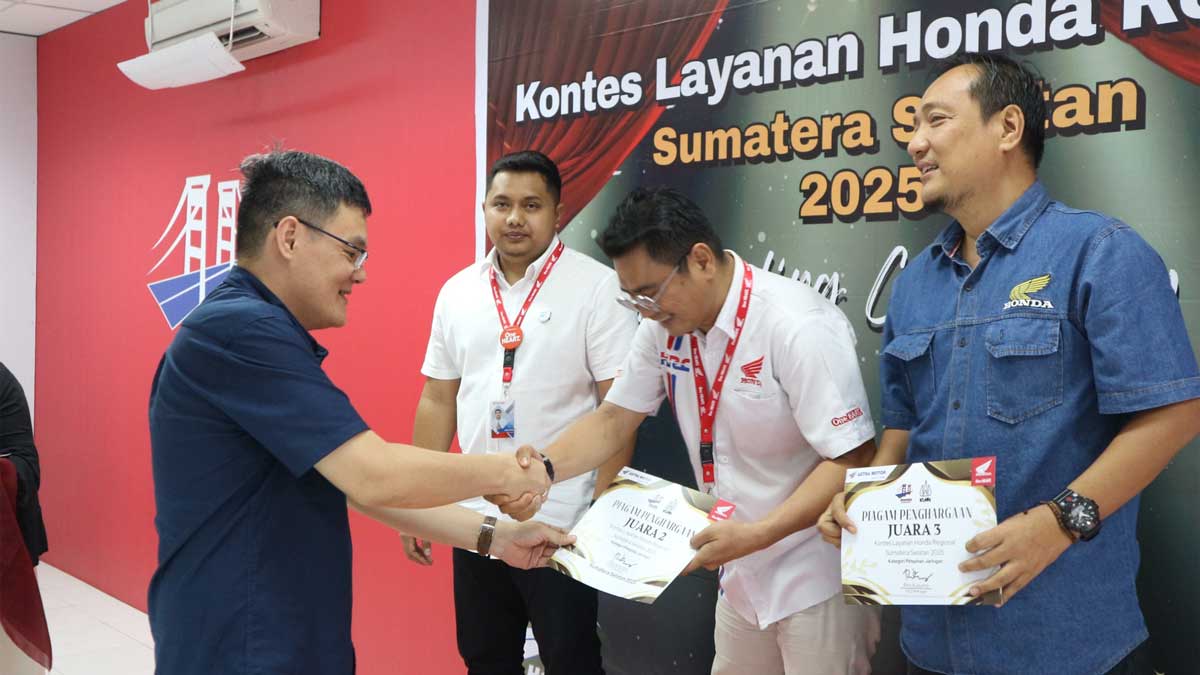 Kontes Layanan Honda Regional 2025 di Sumsel Kukuhkan 6 Pemenang, Komitmen Dorong Pelayanan Maksimal