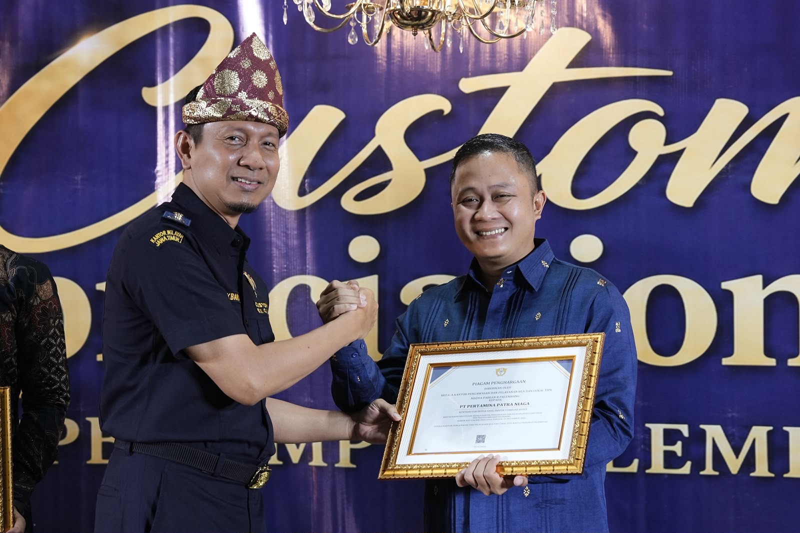 LUAR BIASA! Kilang Plaju Pertamina Sabet Penghargaan Bea Cukai Palembang, Banjiri Devisa Hasil Ekspor Negara!