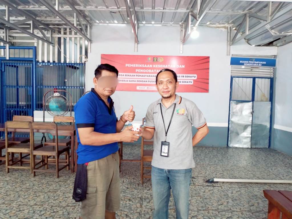 Lapas Sekayu Beri Bubur Kacang Hijau untuk 19 Warga Binaan Lansia