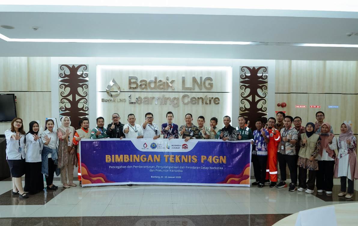 Wujudkan Lingkungan Kerja Bersih Narkoba, Badak LNG Adakan Bimtek Penggiat P4GN