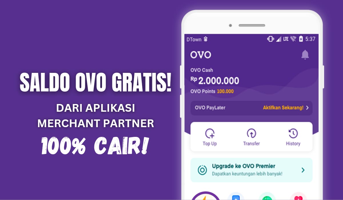 Mudah dan Langsung Cair! Merchant Partner OVO Ini Lagi Bagi-bagi Saldo Gratis, Aplikasi Apa Ya?