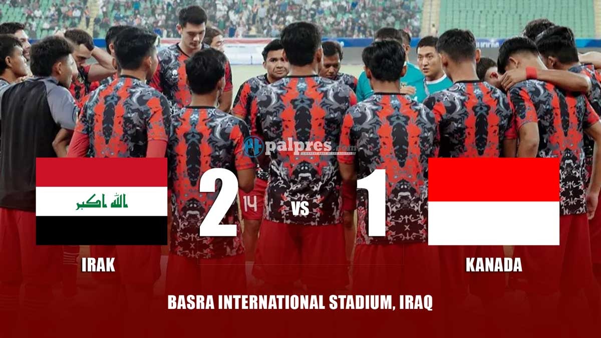 Kualifikasi Piala Dunia 2026: Babak Pertama Irak Unggul atas Timnas Indonesia, Skor Sementara 2-1
