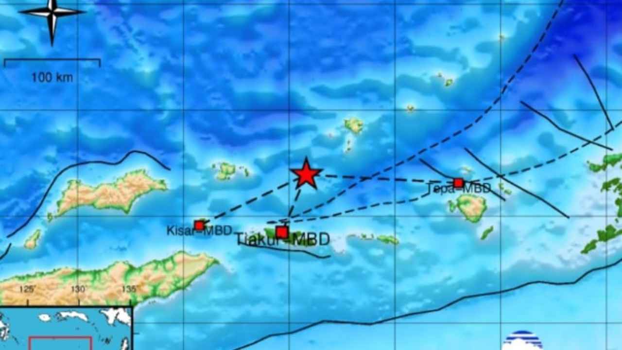 Gempa 4.1 Magnitudo Terjadi di Maluku Barat Daya, Kedalamannya 123 Km, Tak Berpotensi Tsunami