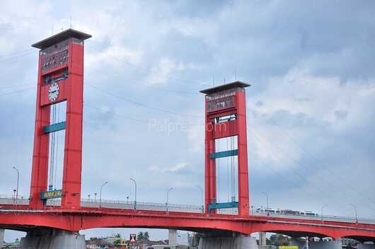 Lift Jembatan Ampera Mulai Dipasang, Desember Uji Coba, Ubah 1 Lubang Paku Rusak Landmark Palembang
