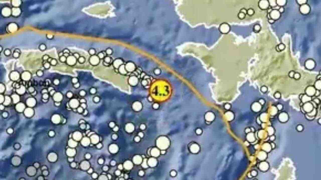 Gempa Magnitudo 4.3 Guncang Seram Bagian Timur pada Kedalaman 10 Km, Tak Berpotensi Tsunami