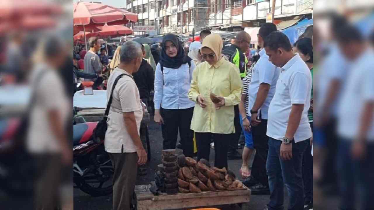 Sambangi Lubuklinggau, Cawagub Sumsel Anita Dorong Penataan Pasar Inpres