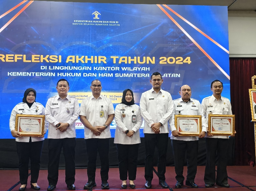 Lapas Sekayu Raih Penghargaan Terbaik 2 Capaian Kinerja Satker 2024