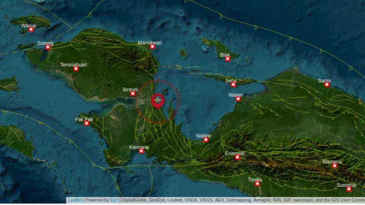 Siang Ini Gempa Guncang Teluk Wodama Papua Barat, Kedalamannya 10 Km, Tak berpotensi Tsunami