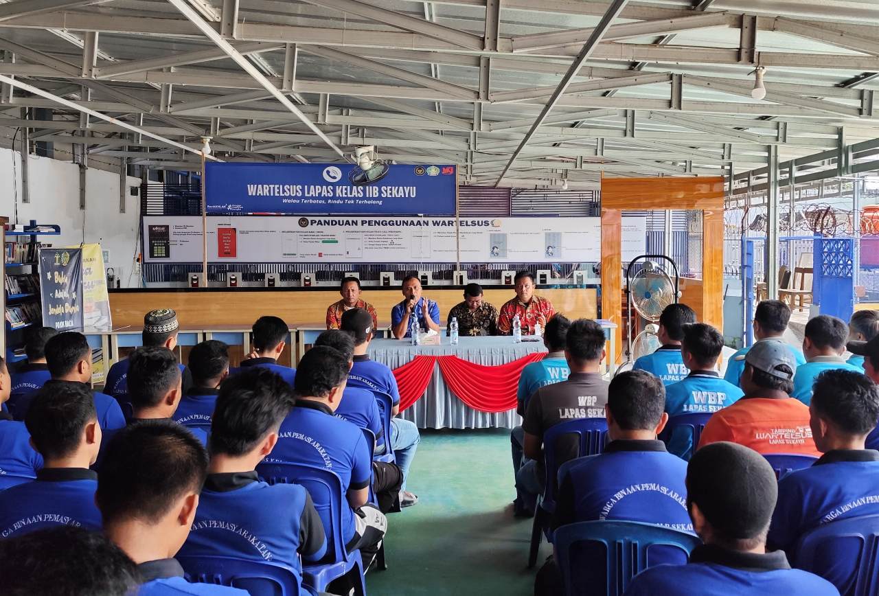 Kalapas Sekayu Beri Arahan Warga Binaan Lapas untuk Selalu Menjaga Keamanan dan Ketertiban