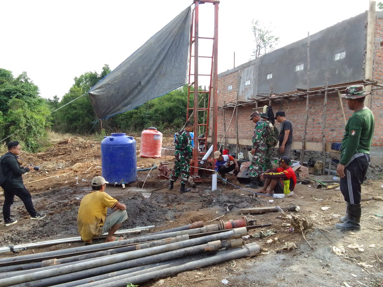 Sumber Air Ketemu, Dansatgas TMMD ke 115 Tinjau Langsung ke Lokasi