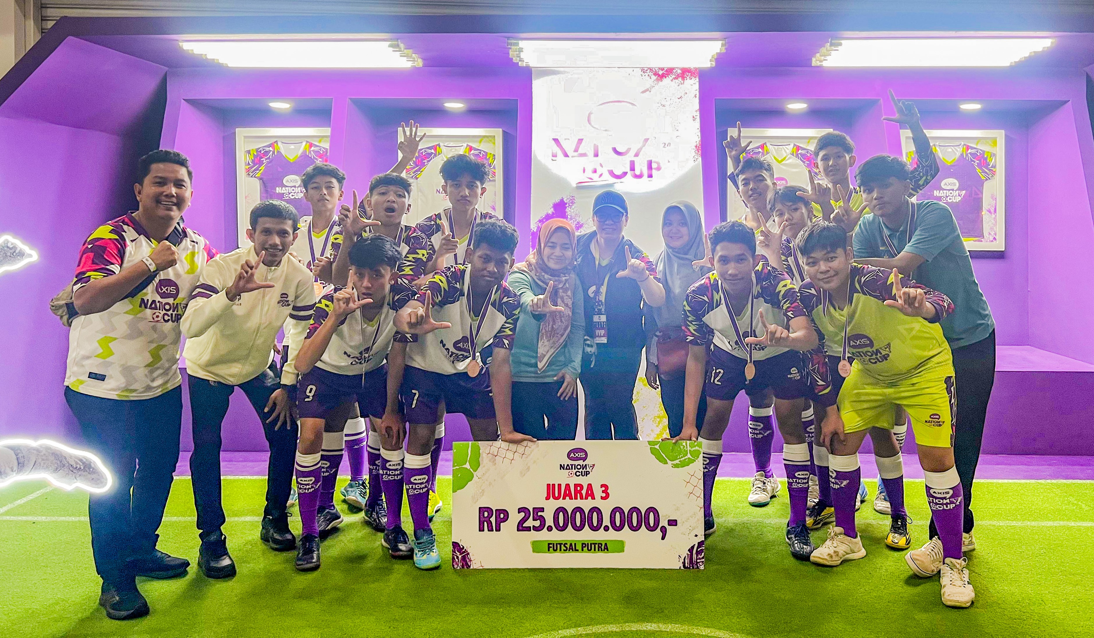 Futsal AXIS Nation Cup 2024, SMAN 4 Metro Lampung Juara 3 Tingkat Nasional