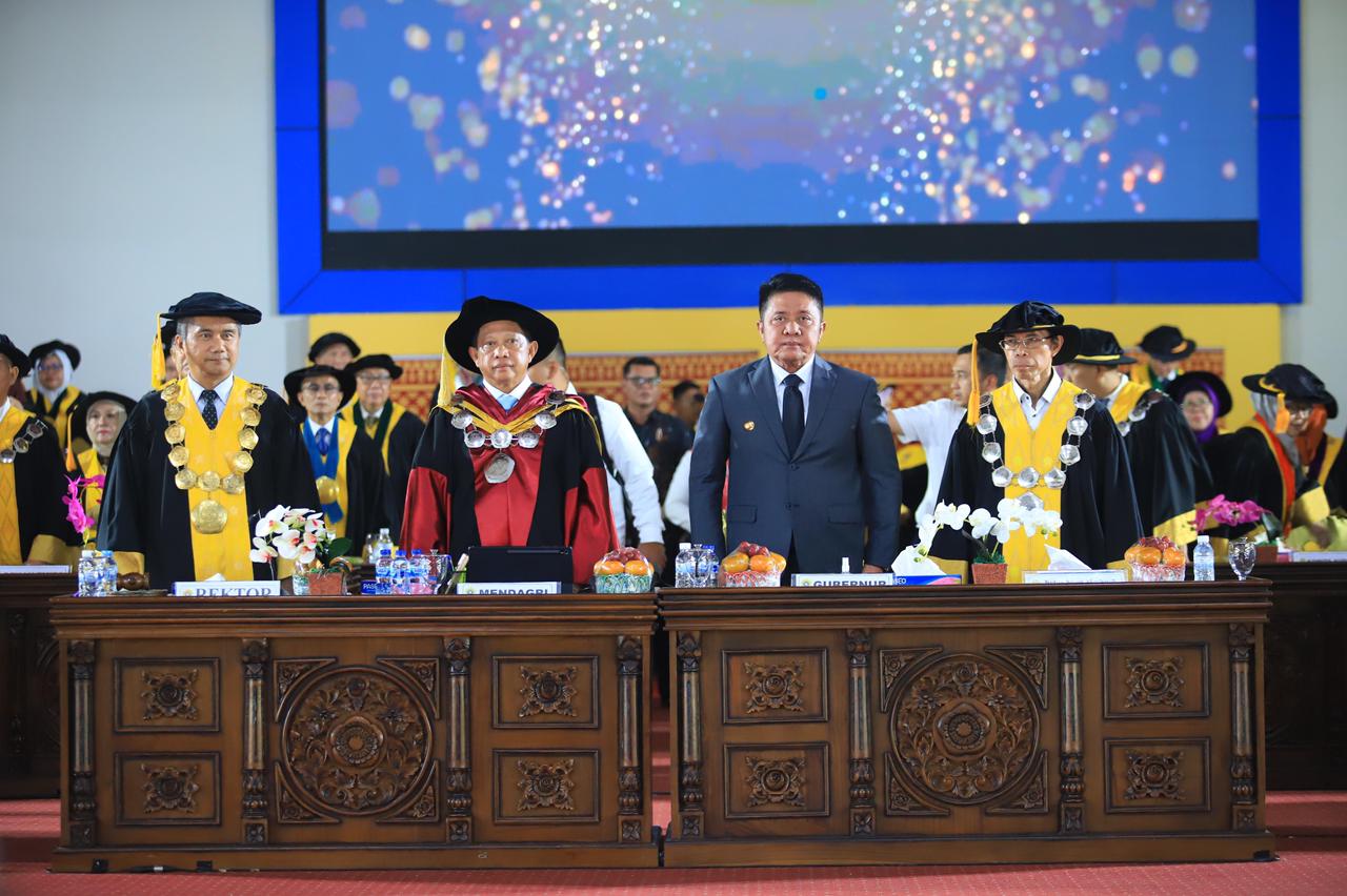 Mendagri Tito Karnavian Minta UNSRI Ambil Peran Strategis Menuju Indonesia Emas 2045