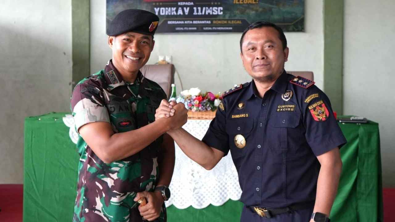 Bea Cukai Gandeng TNI AD Gempur Peredaran Rokok Ilegal