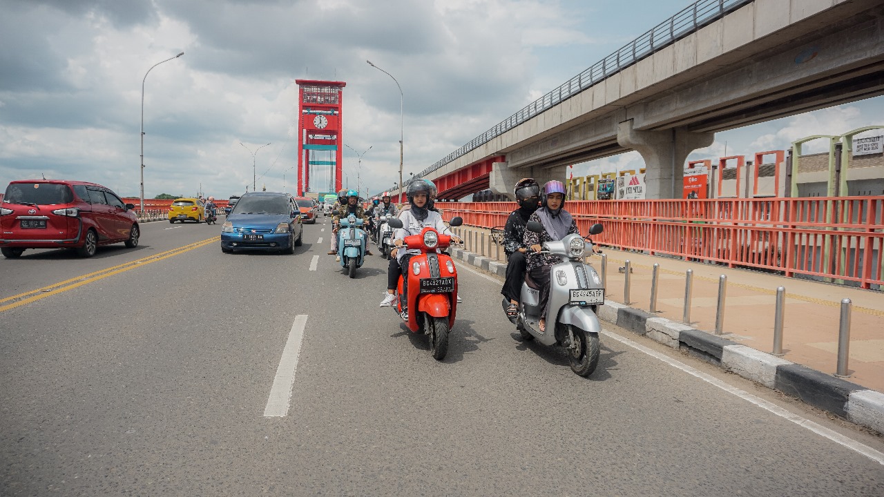 Serunya Keliling Kota Palembang dengan Yamaha Classy, Kunjungi 4 Ikon Bersejarah