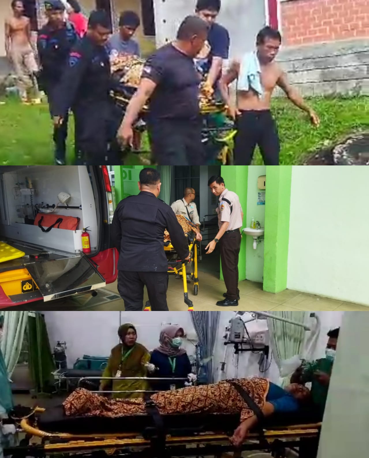Sikap Humanis, Personel Satbrimob Polda Sumsel Batalyon B Pelopor Evakuasi Warga Terkena Serangan Jantung